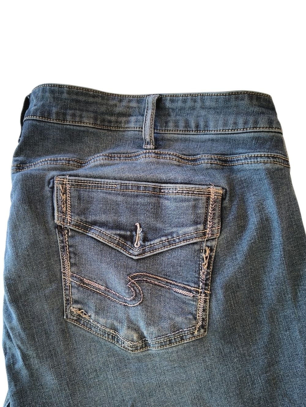 Silver Elyse Plus Size Slim Boot Cut Jeans Size 24 - Picture 2 of 8